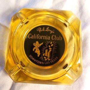 Vintage Vegas Glass Ashtray